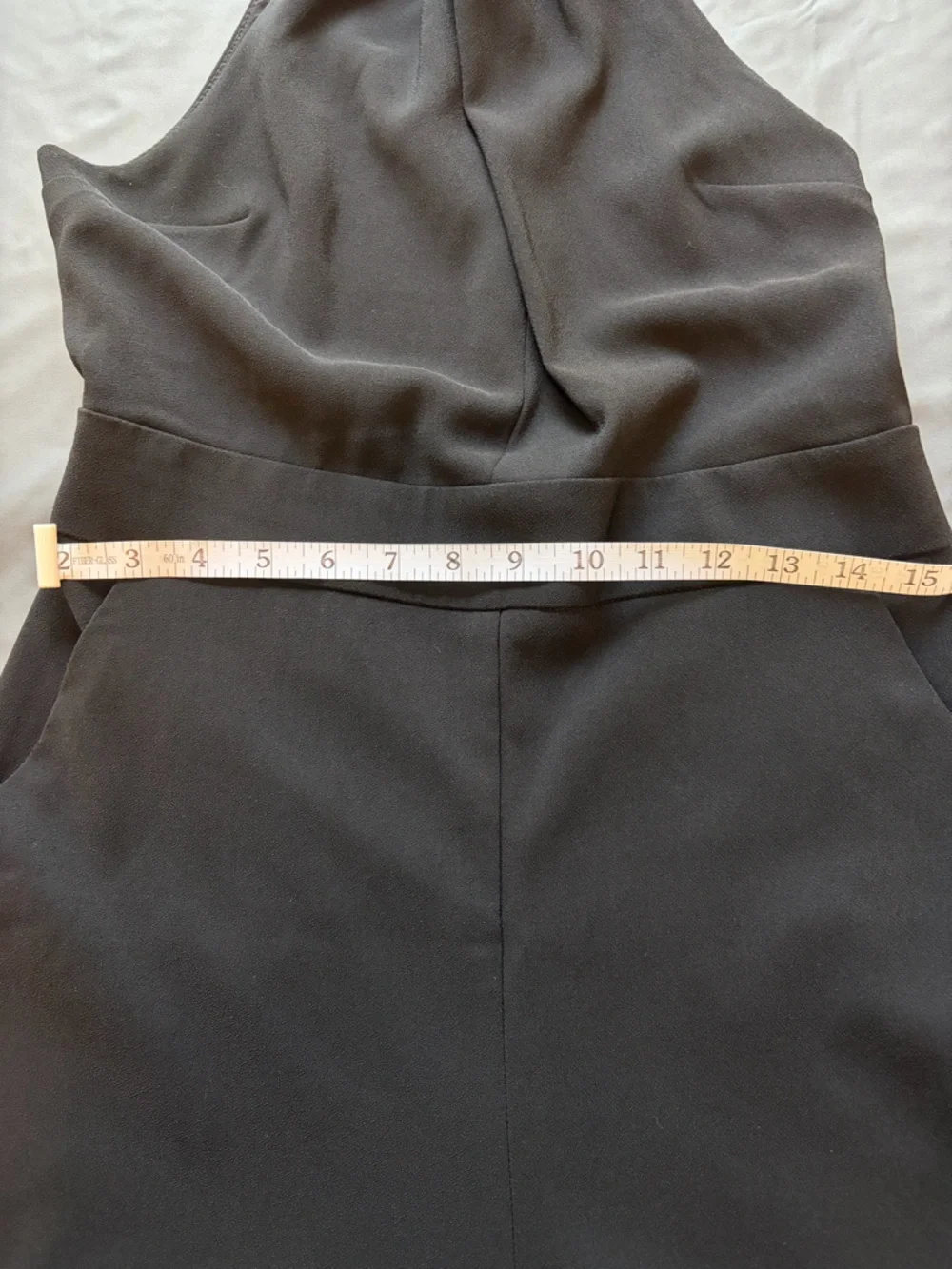 Express Black Halter-Neck Staight Leg Jumpsuit - Size 6 - Picture 2 of 9